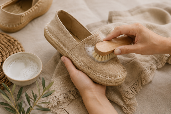 Cleaning espadrilles